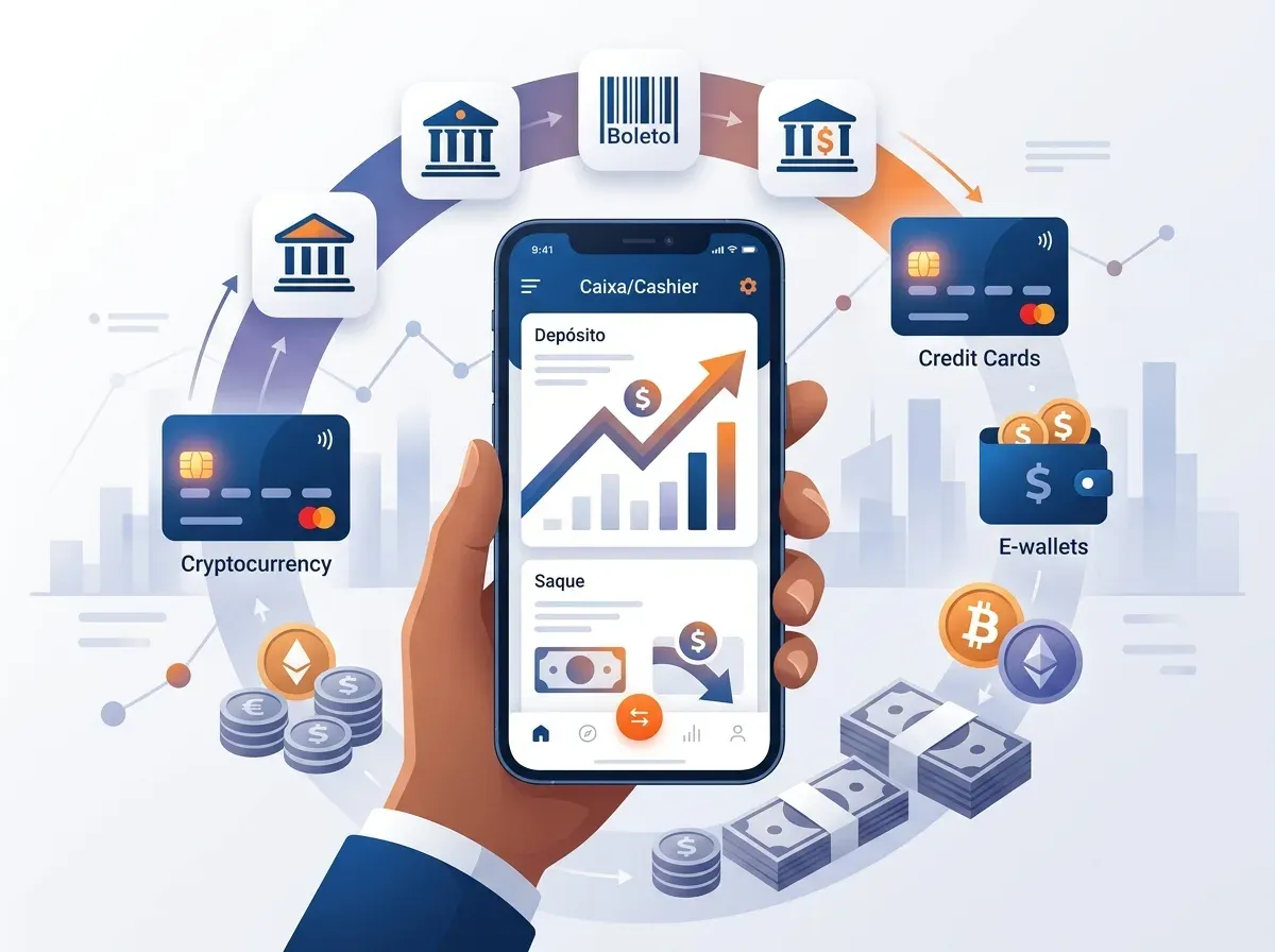 Depósitos e Saques pelo App Mostbet no Brasil. A área de caixa do mostbet app precisa ser avaliada com cautela. Como não foi possível confirmar a lista completa de métodos de pagamento diretamente no site analisado, o quadro abaixo deve ser lido como referência prática de mercado, não como promessa fixa da plataforma.
