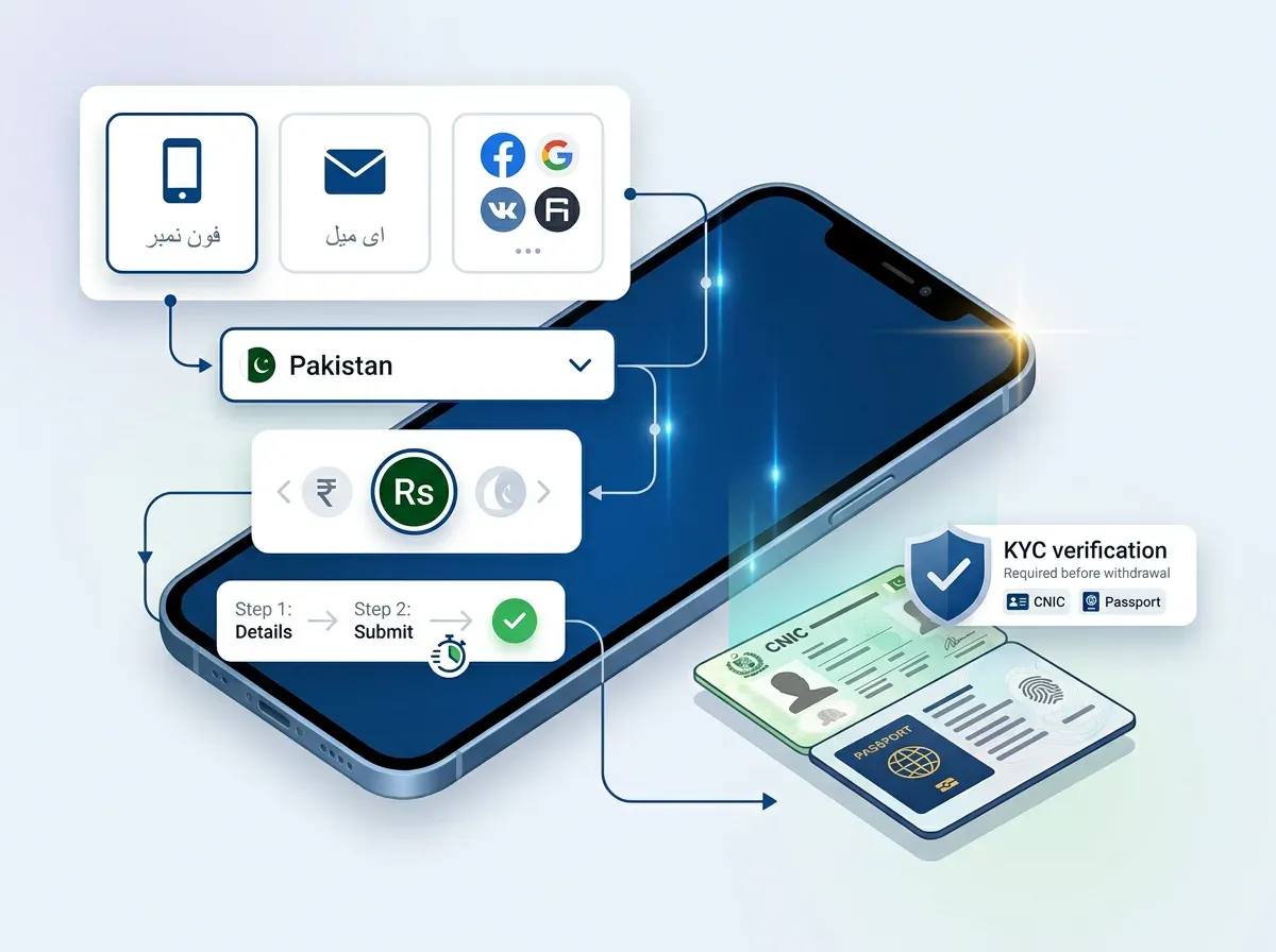 Mostbet App میں اکاؤنٹ کیسے بنائیں
