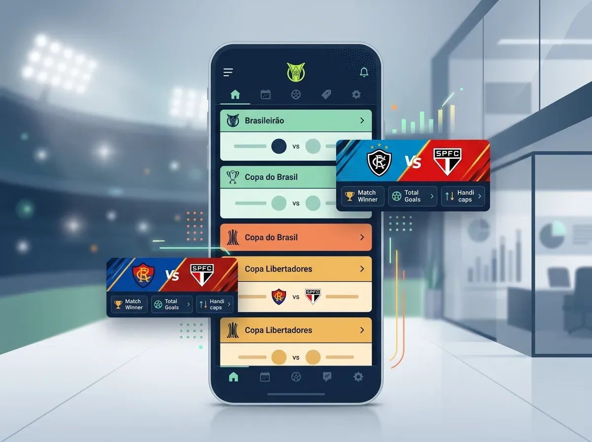 Apostas Esportivas no App: Brasileirão, Copa do Brasil e Mais